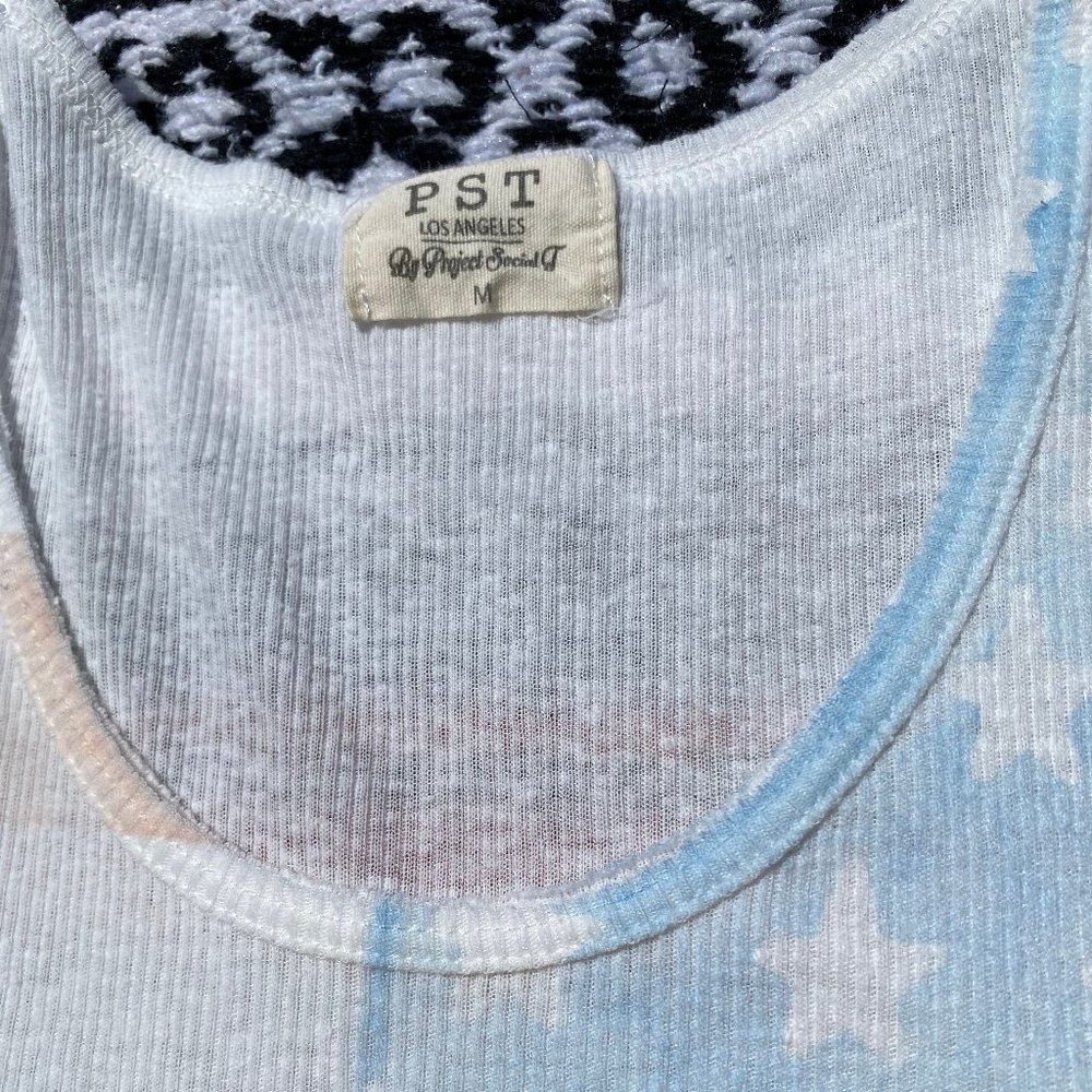 American Flag Ribbed Tank Top - Picture 3 of 5